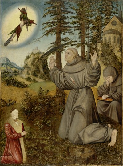Stigmatization of St. Francis by Lucas Cranach the Elder